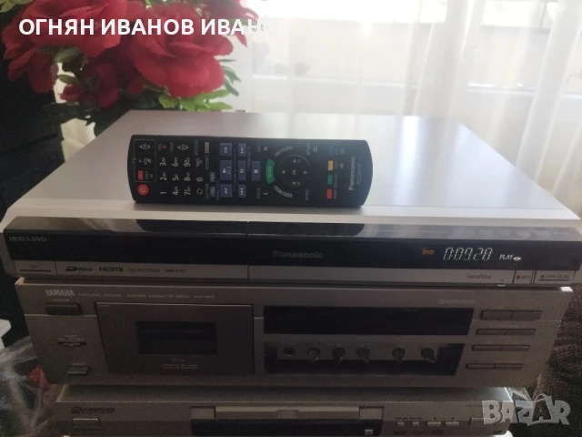 Panasonic DMR-EH57 DVD/HDD рекордер с TV тунер+дистанционно , снимка 3 - Плейъри, домашно кино, прожектори - 50621730