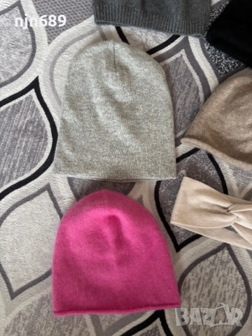 Шапки от 100% кашмир, снимка 2 - Шапки - 52989721