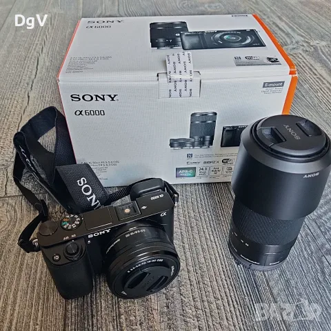 Sony A6000 + 2 обективa Sony SEL 16-50mm f/3.5-5.6 PZ обектив Sony SEL 55-210mm