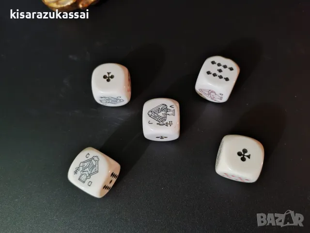 Ретро зарове за покер от 1950 г., снимка 2 - Колекции - 48816074