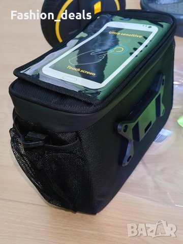 Нова Велосипедна чанта 5.5л. за кормило с държач за телефон Каишка за рамо, снимка 9 - Чанти - 41737808