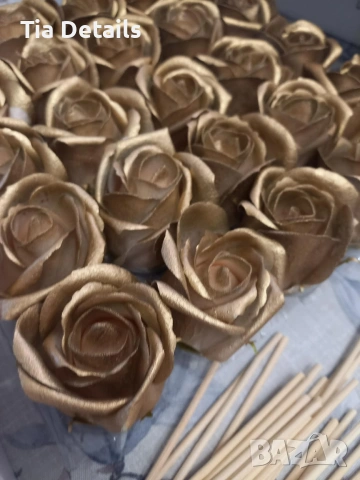 Ръчно изработени цветя от сапун, снимка 9 - Декорация за дома - 53202444