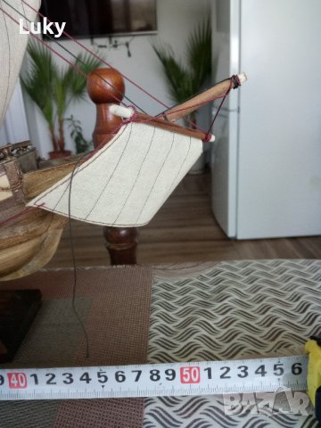 Продавам стар и красив,платноходен,кораб-Mayflower.Размерите са на снимките., снимка 6 - Антикварни и старинни предмети - 42309027