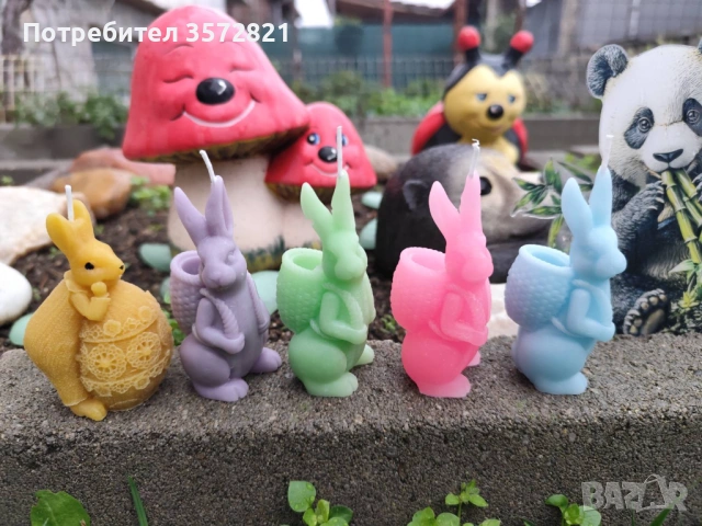 Ръчно изработени свещи от чист пчелен восък и от соев .