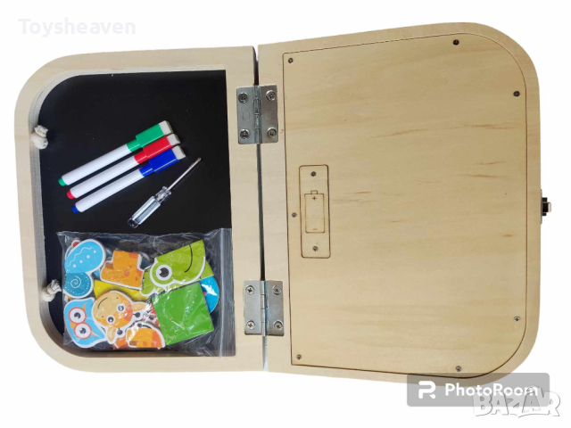 Увлекателно монтесори бизиборд куфарче с лед осветление, снимка 5 - Образователни игри - 44820781