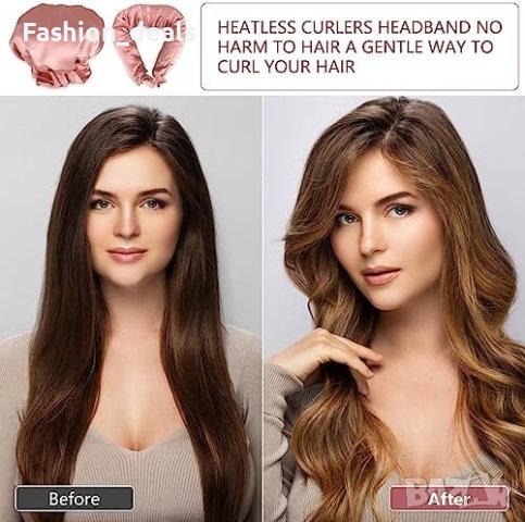 Нова лента за глава за Безгрейни къдрици за коса за сън Дълга Средна Коса Жена, снимка 4 - Други - 42095843