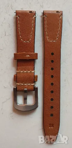 Кожени каишки 18мм, снимка 11 - Каишки за часовници - 47645631