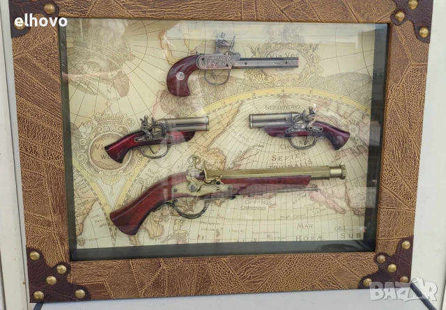 Картина с четири пистолета 3D ефект, снимка 2 - Картини - 50442336
