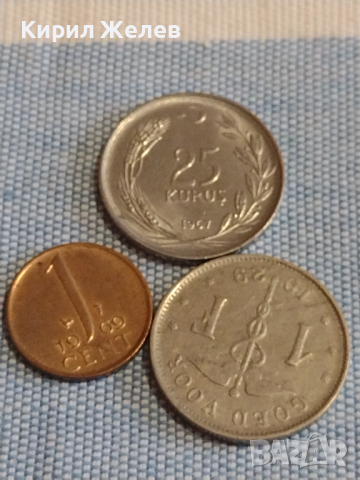 Три монети 1 франк 1929г. Белгия / Турция, Недерландия за КОЛЕКЦИЯ ДЕКОРАЦИЯ 30360