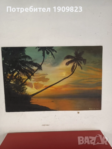 Стара картина Б . Петкова , снимка 3 - Картини - 51700777