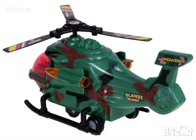 Боен хеликоптер със светлини и звукови ефекти, снимка 8 - Други - 52739586