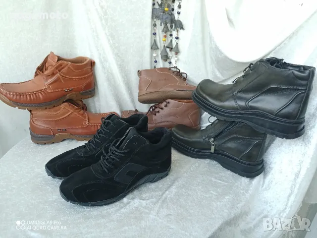 Боти, НОВИ мъжки боти, 💯% висококачествена естествена кожа, снимка 3 - Мъжки боти - 47559083