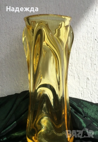 Ваза от духано стъкло, снимка 2 - Вази - 53390545