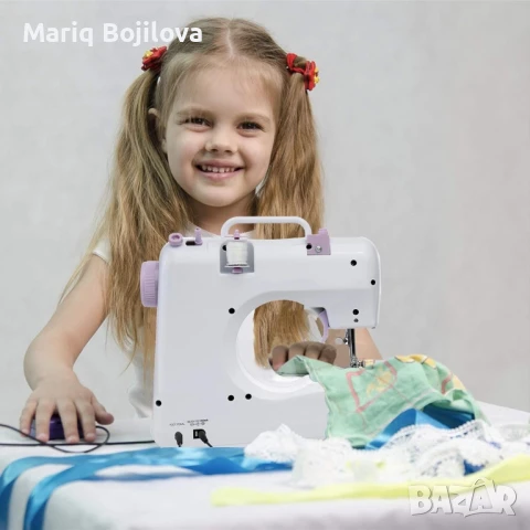 Мини шевна машина с 12 различни вида шевове SM-505A, снимка 4 - Шевни машини - 49169702