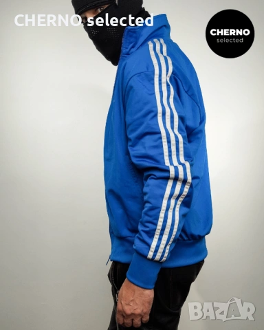 Мъжки суичър с цип ADIDAS Adicolor Classics Firebird Trefoil Track Top – размер L•M, снимка 14 - Суичъри - 53759240