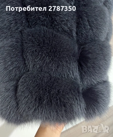 Елек от естествен косъм, снимка 3 - Елеци - 52204610