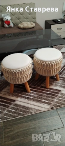 Стъклена холна маса с две табуретки,само за Ямбол и региона., снимка 3 - Маси - 50625876