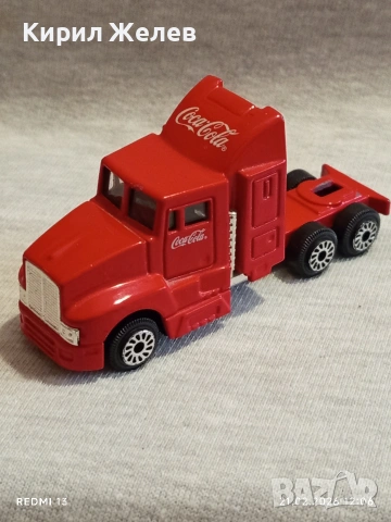 Метална количка Камион COCA COLA за КОЛЕКЦИЯ ДЕКОРАЦИЯ 28157, снимка 3 - Колекции - 53570846