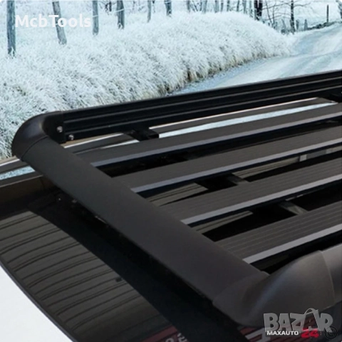 Багажник за покрив 512 (160 х 110 см) – Черен, снимка 4 - Аксесоари и консумативи - 51886660