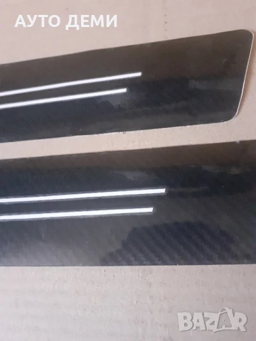 2 броя-8 лв гланцирани карбонови стикери за прагове на Фолксваген Volkswagen , снимка 4 - Аксесоари и консумативи - 51354665