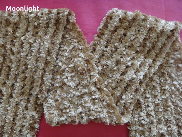 Зимен шал в жълто, снимка 3 - Шалове - 53140989