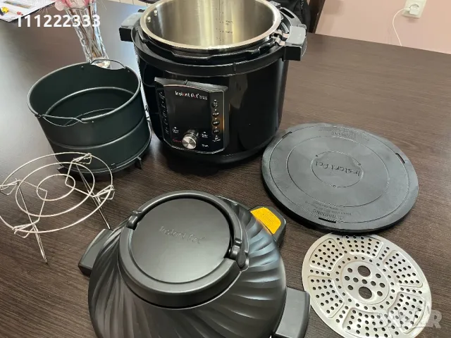 Комбиниран мултикукър с еър фрайър Instant pot два капака, снимка 5 - Мултикукъри - 50325592