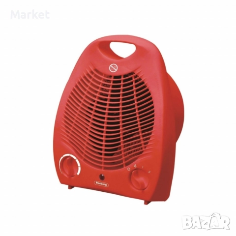 Отоплителна вентилаторна печка Rosberg R51970G – 2000W, бял/червен, снимка 6 - Отоплителни печки - 51812044