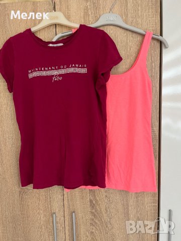 Комплект дамска тениска и потник, снимка 7 - Тениски - 41924751