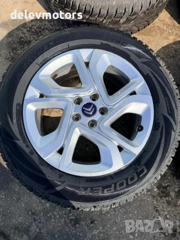5x108, 7J ET42 17 цола алуминиеви джанти, 9818082477 65.1 централен отвор със зимни гуми от Citroen, снимка 6 - Части - 56240284