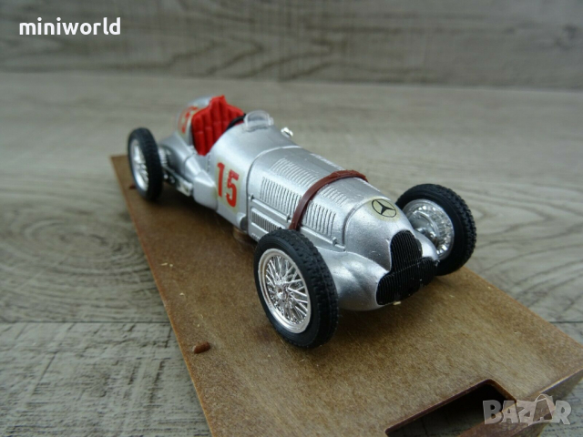 Mercedes W125 coppa Wanderbild 1938 - мащаб 1:43 на BRUUM R71 моделът е без забележки, снимка 4 - Колекции - 36389846