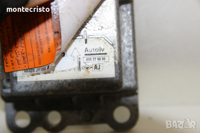 Централа airbag Renault Koleos (2008-2011г.) 98820 JY10A / 98820JY10A / 609 22 88 00 / 609228800, снимка 3 - Части - 44824076