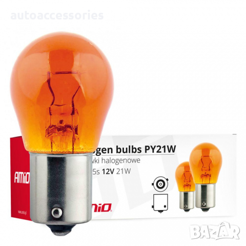 3000053286 Kрушка PY21W BAU15s 12V 21W Amber 1бр. (E8) 01158, снимка 2 - Аксесоари и консумативи - 36279620