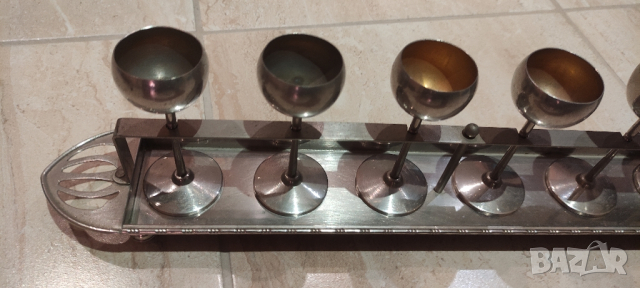 Стар метален сервиз , снимка 2 - Сервизи - 44711126