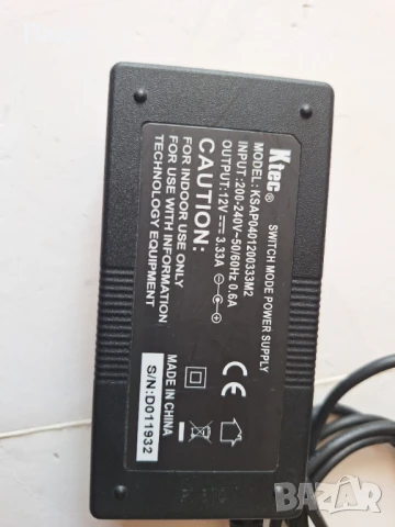 12V 3.33A   адаптер зарядно, снимка 4 - Друга електроника - 50739142