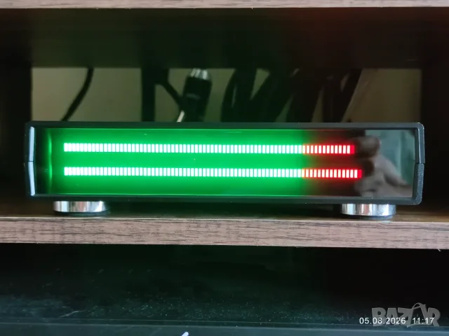 Стерео LED VU Meter със 160 диода [зеленочервено]