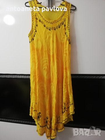 Жълта рокля, снимка 1 - Рокли - 40674463