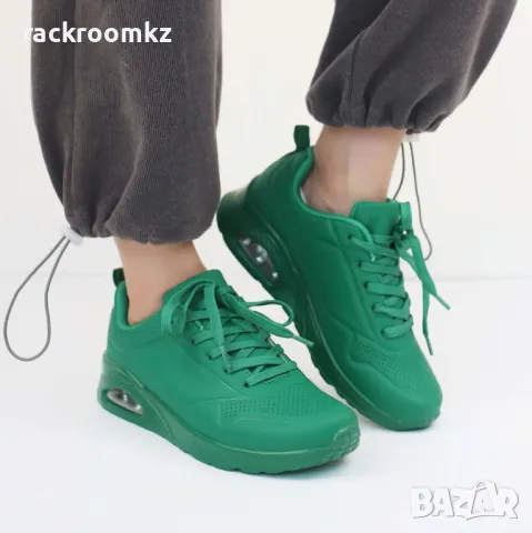 Зелени дамски маратонки с въздушна камера D9157-10 Green, снимка 3 - Маратонки - 49361756