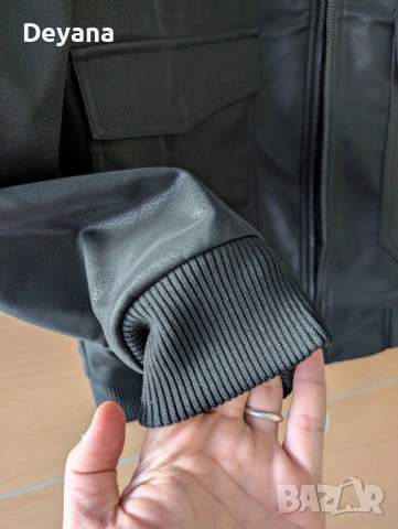 Чисто ново кожено яке David Outwear - Black Marziano L, снимка 7 - Якета - 53532238