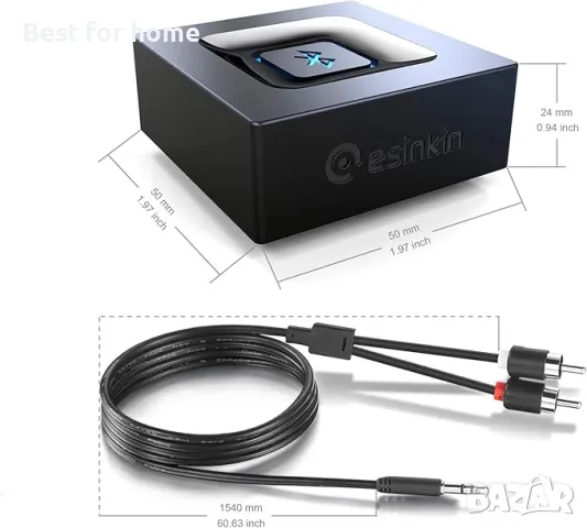 Bluetooth аудио адаптер Esinkin, снимка 6 - Други - 49855927