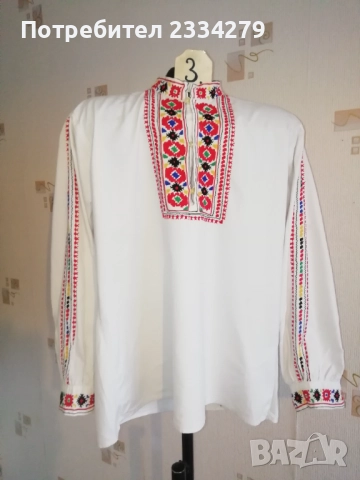 Стари фолклорни ризи бродирани, допълнение към носия. , снимка 7 - Антикварни и старинни предмети - 52793625
