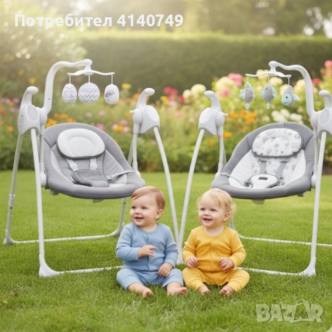 Електрическа люлка за бебе Zizito Hana, снимка 2 - Детски люлки - 53050052