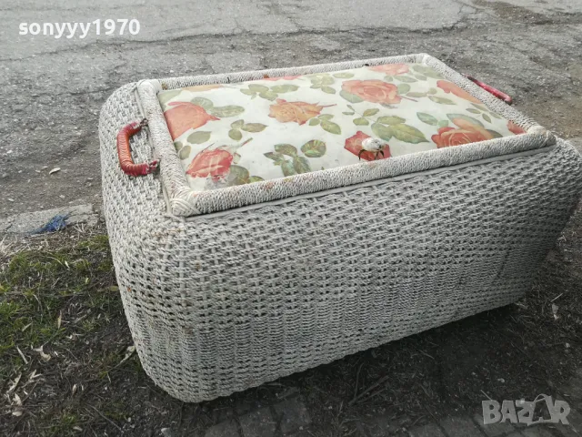 ПЛЕТЕН САНДЪК С КАПАК ТАБУРЕТКА ПУФ-ВНОС ГЕРМАНИЯ 0803251814, снимка 18 - Антикварни и старинни предмети - 49414812