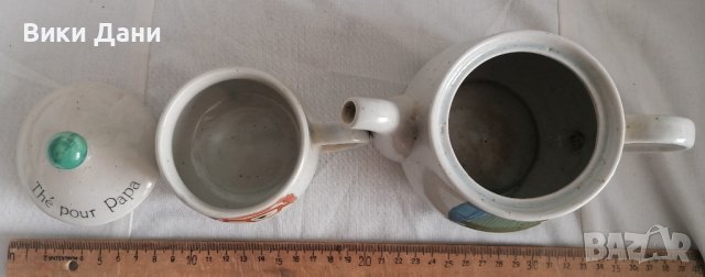 уникат френски комплект за чай на татко, снимка 4 - Антикварни и старинни предмети - 39334293