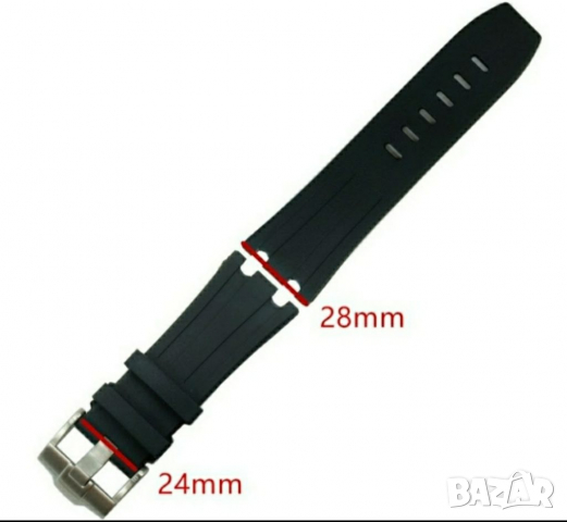 Силиконова каишка Audemars Piguet, снимка 2 - Каишки за часовници - 30167781