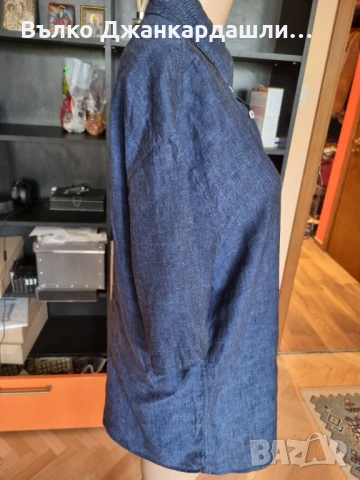 Мъжка ленена риза Jean Paul, размер L, снимка 4 - Ризи - 53151108