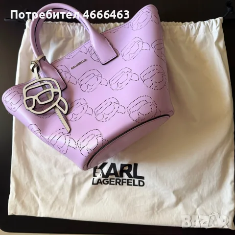 Karl Lagerfeld оригинална чанта, снимка 2 - Чанти - 56311744