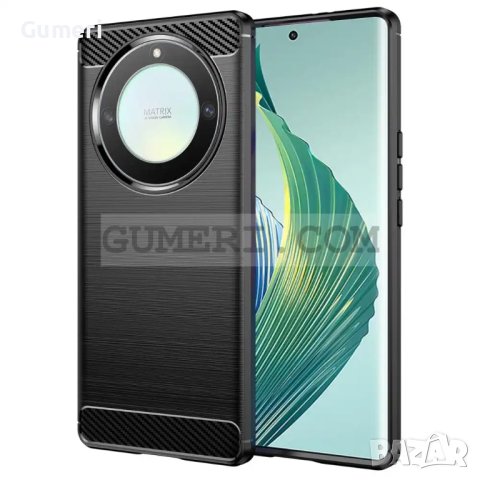 Honor Magic5 Lite Противоударен Силиконов Гръб - Карбон