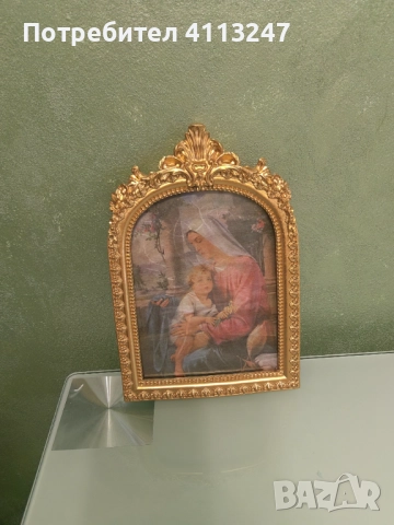 Икона декупаж в красива рамка