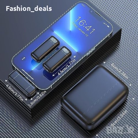 Нов Безжичен Микрофон със Зарядно за iPhone iPad Подарък, снимка 4 - Друга електроника - 42653971