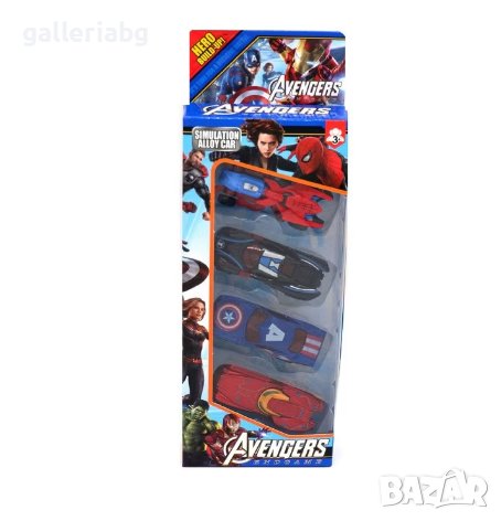 Комплект метални колички Hot Wheels на Отмъстителите, Avengers, снимка 3 - Фигурки - 34998968